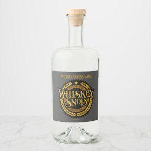 Étiquettes Pour Bouteilles De Liqueur Snob de Whiskey