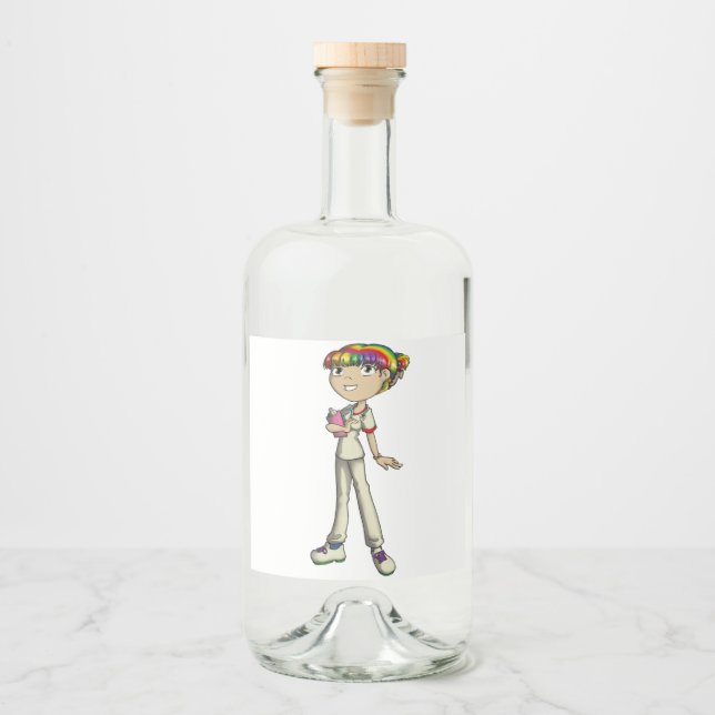 Étiquettes Pour Bouteilles De Liqueur Soins (Devant)