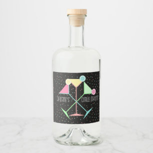 Étiquettes Pour Bouteilles De Liqueur Soirée Cocktail Martini Citron Entre Amies de la M