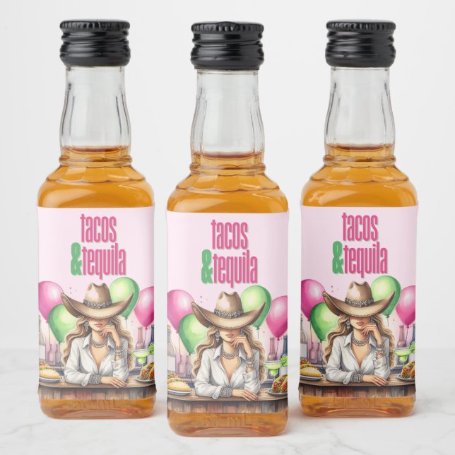 Étiquettes Pour Bouteilles De Liqueur Tacos sur le thème mexicain, fête à la tequila (Bouteilles)