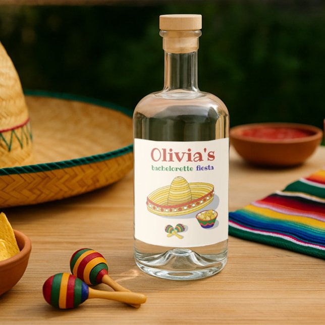 Étiquettes Pour Bouteilles De Liqueur Teqiula mexicaine Fiesta Party (Créateur téléchargé)