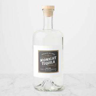Étiquettes Pour Bouteilles De Liqueur Tequila de minuit