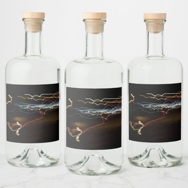 Étiquettes Pour Bouteilles De Liqueur tireur noir (Bouteilles)