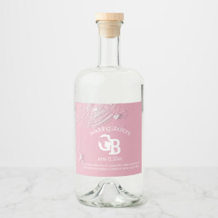 Étiquettes Pour Bouteilles De Liqueur Toiles d'araignée et libations blanches