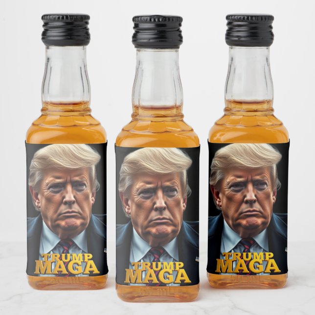 Étiquettes Pour Bouteilles De Liqueur Trump MAGA (Bouteilles)