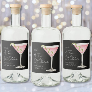 Étiquettes Pour Bouteilles De Liqueur Un Martini Un Tout Petit Peu Plus Vieux Pour Mon A