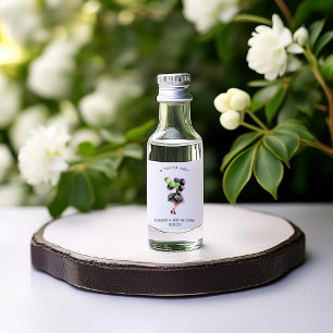 Étiquettes Pour Bouteilles De Liqueur Un peu plus âgée   Faveur d'anniversaire sur le th