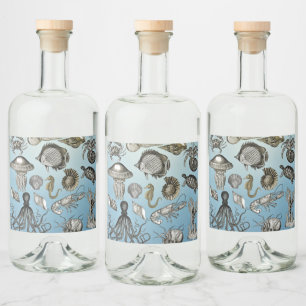 Étiquettes Pour Bouteilles De Liqueur Vie maritime