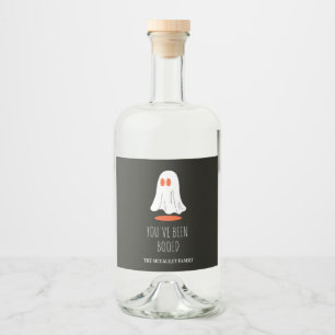 Étiquettes Pour Bouteilles De Liqueur Vous avez été Boo’d Halloween Family Cadeau Ghost 