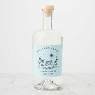 Étiquettes Pour Bouteilles De Liqueur Voyage de pêche de week-end Enterrement de vie de
