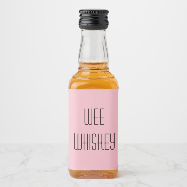 Étiquettes Pour Bouteilles De Liqueur Wee Whiskey (Devant)