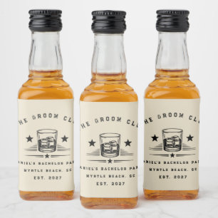 Étiquettes Pour Bouteilles De Liqueur Week-end de fête de bachelor personnalisé sur le t