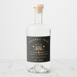 Étiquettes Pour Bouteilles De Liqueur Week-end de fête de bachelor personnalisé sur le t