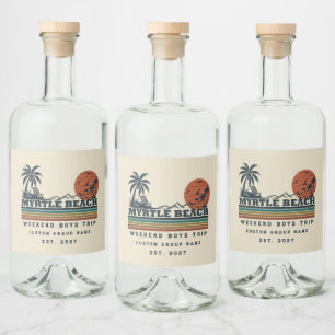 Étiquettes Pour Bouteilles De Liqueur Week-end personnalisé de l'enterrement de vie de g