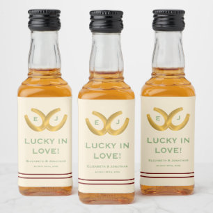 Étiquettes Pour Bouteilles De Liqueur Western Horseshoe Mariage