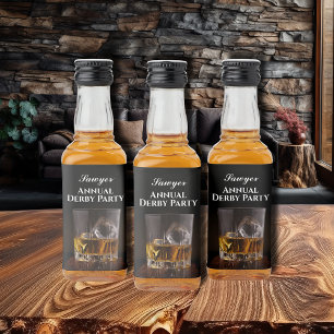 Étiquettes Pour Bouteilles De Liqueur Whiskey Rocks en verre Derby Mini