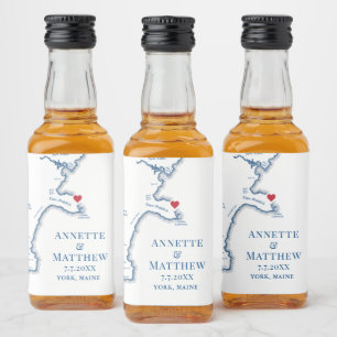 Étiquettes Pour Bouteilles De Liqueur York Beach Maine Mariage prendre une photo