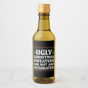 Étiquettes Pour Bouteilles De Vin 7Les horribles pulls de Noël sont tendance et sure