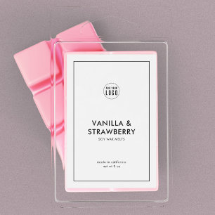 Étiquettes Pour Bouteilles De Vin Add Your Logo Minimalist Modern Product Label