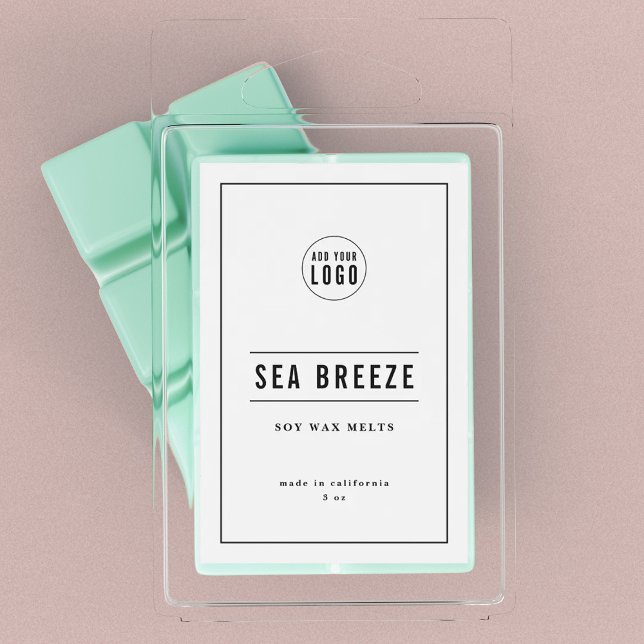 Étiquettes Pour Bouteilles De Vin Ajouter votre logo Bordure et lignes noires Étique (Créateur téléchargé)