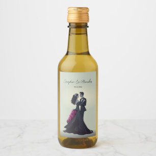 Étiquettes Pour Bouteilles De Vin Amoureux gothiques romantiques Élégant mariage