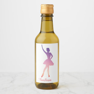 Étiquettes Pour Bouteilles De Vin Ballerina de nom personnalisé moderne