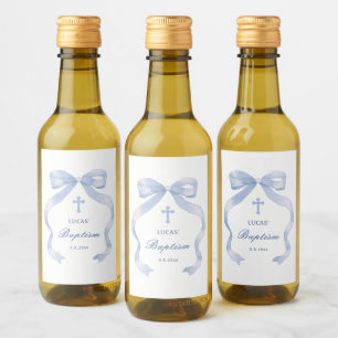 Étiquettes Pour Bouteilles De Vin Baptême de la cou bleue