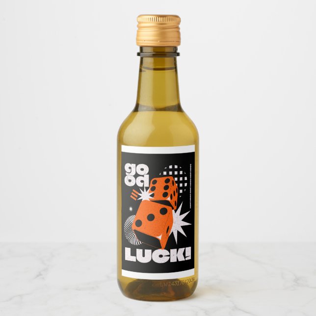 Étiquettes Pour Bouteilles De Vin Bonne chance (Devant)
