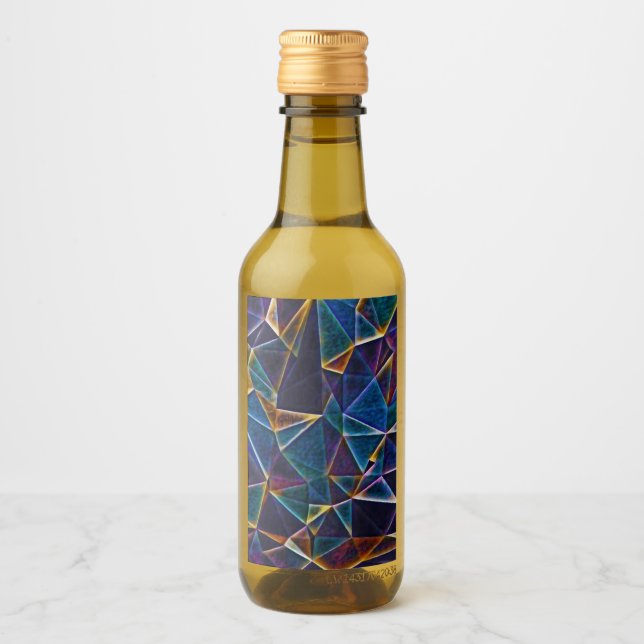 Étiquettes Pour Bouteilles De Vin Bulles cassées (Devant)