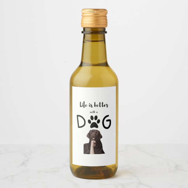 Étiquettes Pour Bouteilles De Vin Chien (Devant)
