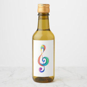 Étiquettes Pour Bouteilles De Vin Clé arc-en-ciel