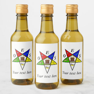 Étiquettes Pour Bouteilles De Vin Commande de maçonnerie OES Eastern Star Sister