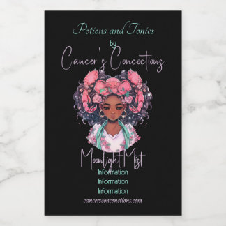 Étiquettes Pour Bouteilles De Vin Create Your Own African American Woman Cancer