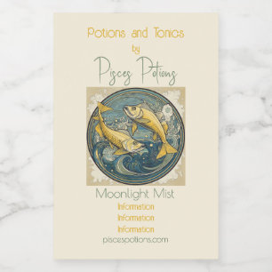 Étiquettes Pour Bouteilles De Vin Créer vos propres pinces Art Nouveau Zodiac