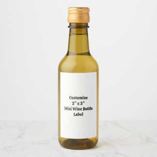 Étiquettes Pour Bouteilles De Vin Créez Votre Propre Mini Bouteille de Vin 2" x 3" s