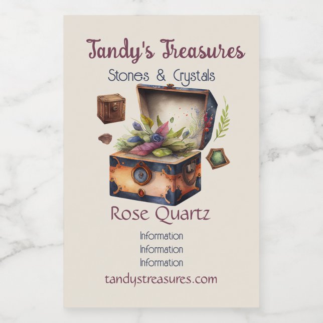 Étiquettes Pour Bouteilles De Vin Créez votre propre trésor (Étiquettes simples)