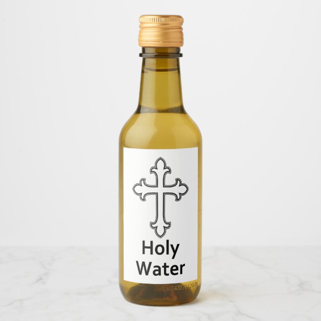 Étiquettes Pour Bouteilles De Vin Croix de l'eau (Devant)