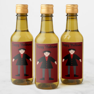 Étiquettes Pour Bouteilles De Vin Cute Halloween Vampire Custom