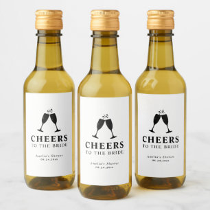 Étiquettes Pour Bouteilles De Vin Déjeuner de mariage en l'honneur de la mariée & Ch