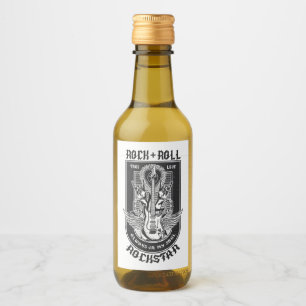 Étiquettes Pour Bouteilles De Vin Design Guitar Rock