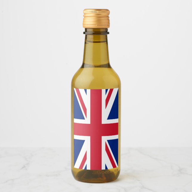 Étiquettes Pour Bouteilles De Vin Drapeau Union Jack du Royaume-Uni des colonies bri (Devant)