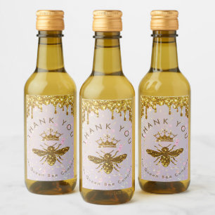 Étiquettes Pour Bouteilles De Vin étiquettes de bouteille design reine abeille