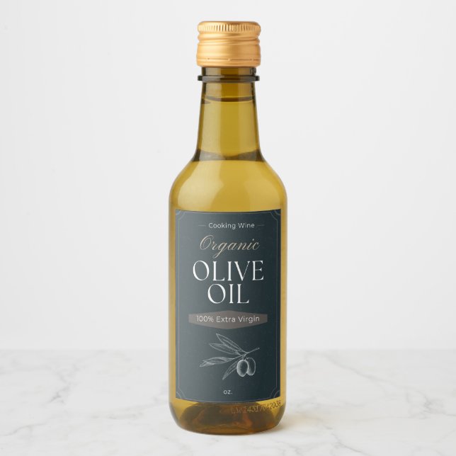 Étiquettes Pour Bouteilles De Vin Étiquettes de vin de Cuisine à l'huile d'olive per (Devant)