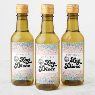 Étiquettes Pour Bouteilles De Vin Étiquettes de vin miniatures pour dernière soirée 