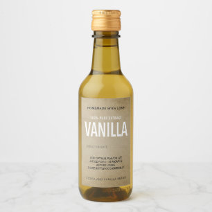 Étiquettes Pour Bouteilles De Vin Extrait de vanille maison VE006_04wnp