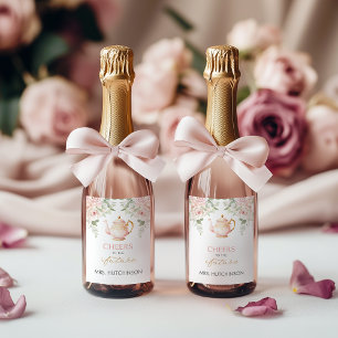 Étiquettes Pour Bouteilles De Vin Fête de mariage à l'heure du thé