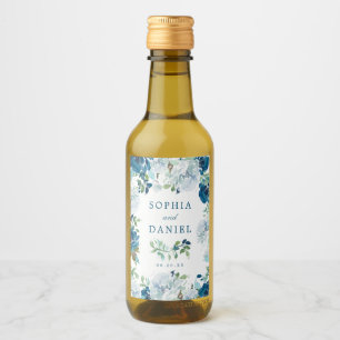 Étiquettes Pour Bouteilles De Vin Fleurs de minuit Mariage Faveurs Mini Étiquettes d