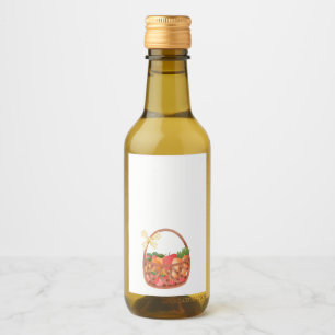Étiquettes Pour Bouteilles De Vin Fruit et végé corbeille