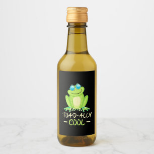 Étiquettes Pour Bouteilles De Vin Grenouille Toadal Cool