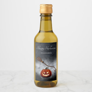 Étiquettes Pour Bouteilles De Vin Halloween Citrouille mal personnalisé